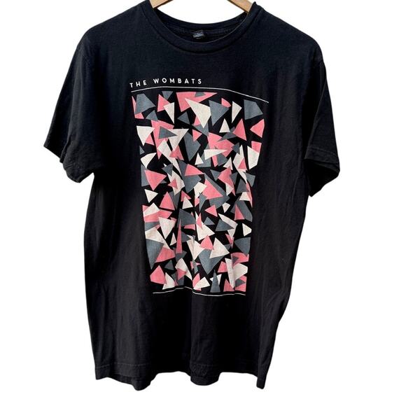The Wombats Triangles Indie Rock Band black T-shirt Size Large - Picture 1 of 5